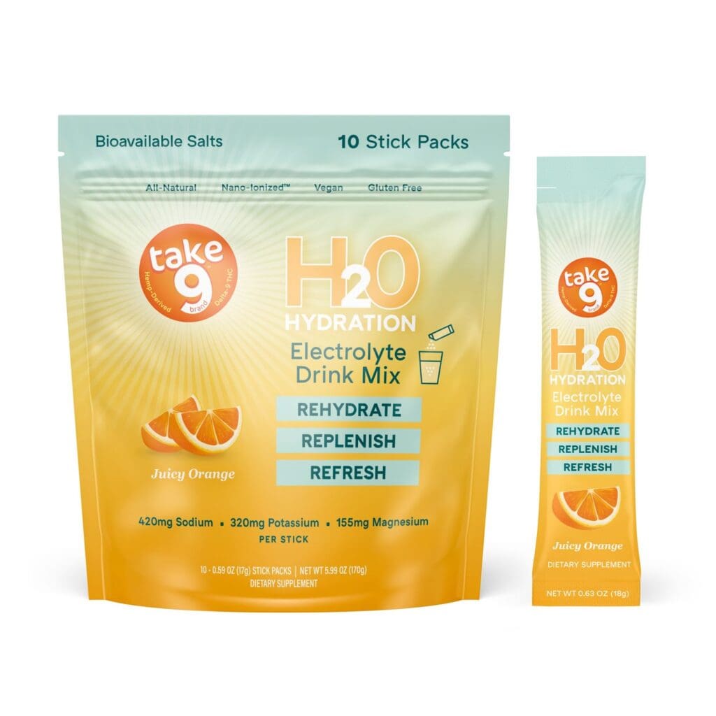 Juicy orange electrolyte drink mix, rehydrates and refreshes.